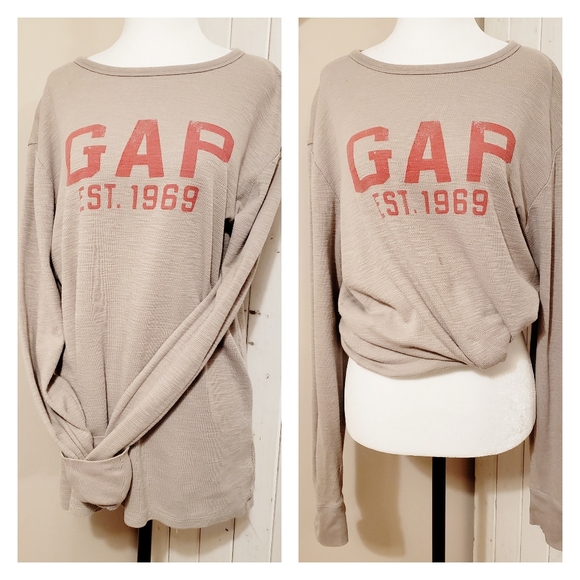 VINTAGE GAP WAFFLED LONG SLEEVE TEE COTTON… - Picture 1 of 10